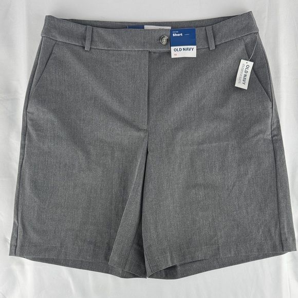 Old Navy Pants - NWT! Old Navy Women's Charcoal Gray Mid-Rise Trouser Short